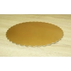 Podkład pod tort 36 cm gruby złoty fala podkładka pod tort ciasto duży karbowany
